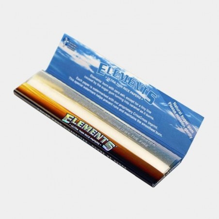 Feuilles à rouler de riz King Size Elements blanc - Grow Barato