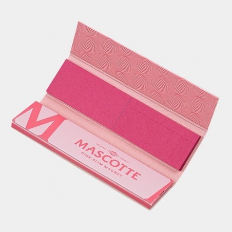 Feuilles à rouler Combi Slim + Tips Mascotte Rose  - GB The Green Brand