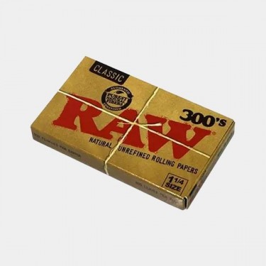 Papier à Rouler Raw 300's 1.¼ 44 x 75 mm - Grow Barato