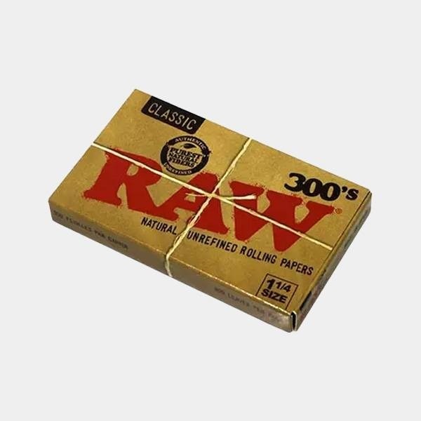 Papier à Rouler Raw 300's 1.¼ 44 x 75 mm - Grow Barato