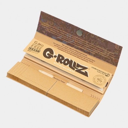 Feuilles à rouler King Size + Filtre Unbleached G-Rollz - GB The Green Brand