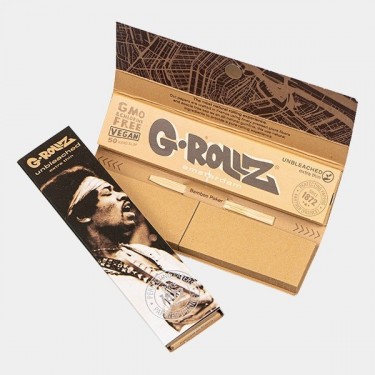Feuilles à rouler King Size + Filtre Unbleached G-Rollz
