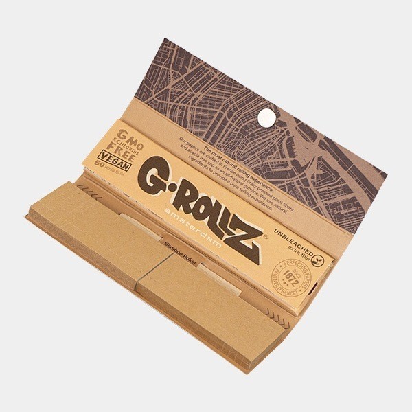 Feuilles à rouler King Size + Filtre Unbleached G-Rollz