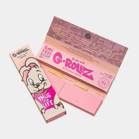 Feuilles à rouler King Size + Filtre Pink G-Rollz