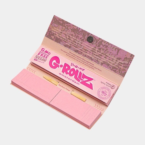 Feuilles à rouler King Size + Filtre Pink G-Rollz
