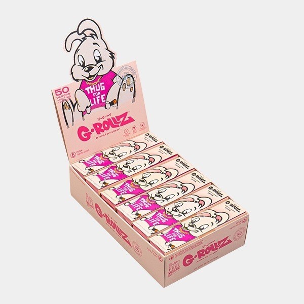 Feuilles à rouler King Size + Filtre Pink G-Rollz