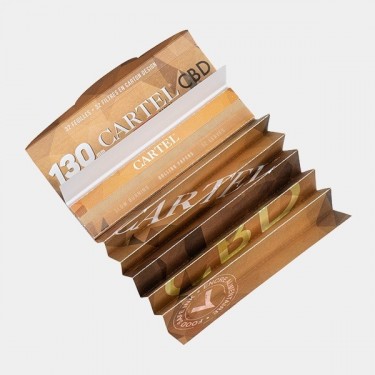 Feuilles à Rouler + Filtres CBD Unbleached Bamboo de Cartel