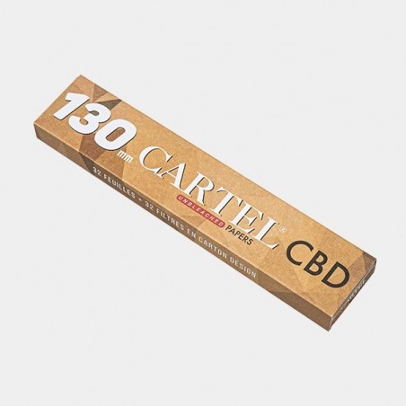 Feuilles à Rouler + Filtres CBD Unbleached Bamboo de Cartel
