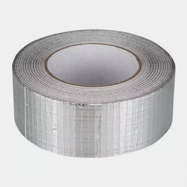 Ruban adhésif aluminium brillant renforcé