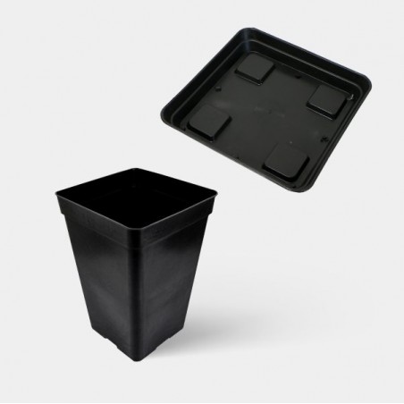 Kit complet avancé : pots et soucoupes livrés avec