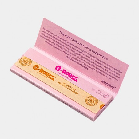 Feuilles à rouler 1.1/4 Pink G-Rollz - GB The Green Brand