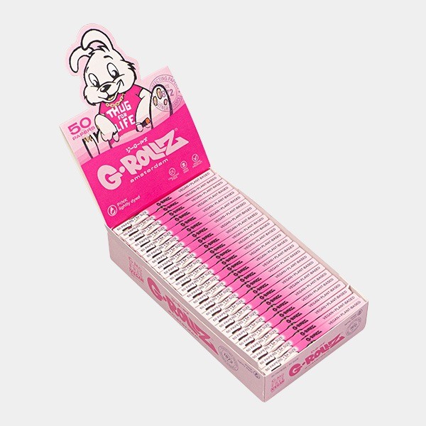 Feuilles à rouler 1.1/4 Pink G-Rollz