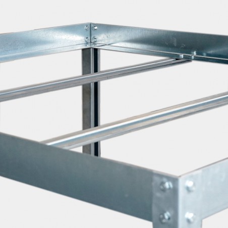 Support pour plateaux - pieds de table de culture, détail