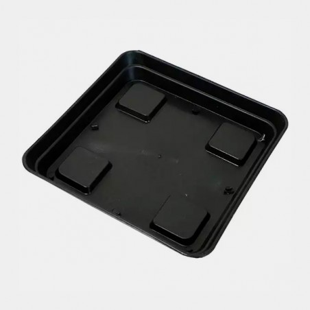 Soucoupes carrées pour pots de fleurs plastique - Grow Barato