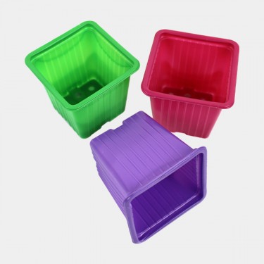 90 Pots de couleurs 7 x 7 x 6 cm