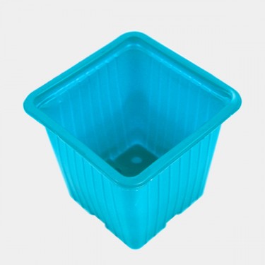 90 Pots de couleurs 7 x 7 x 6 cm bleu