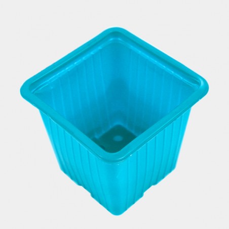 90 Pots de couleurs 7 x 7 x 6 cm bleu
