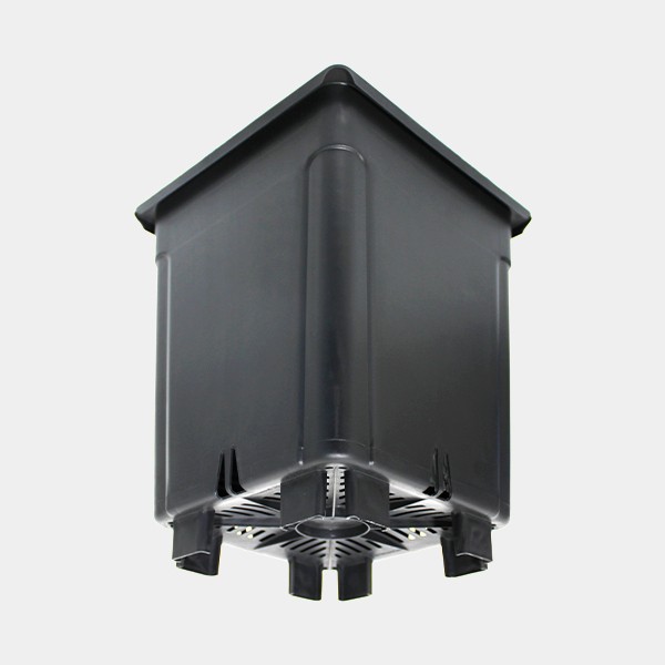 Voir Pot carré noir surélevé en plastique - Grow Barato
