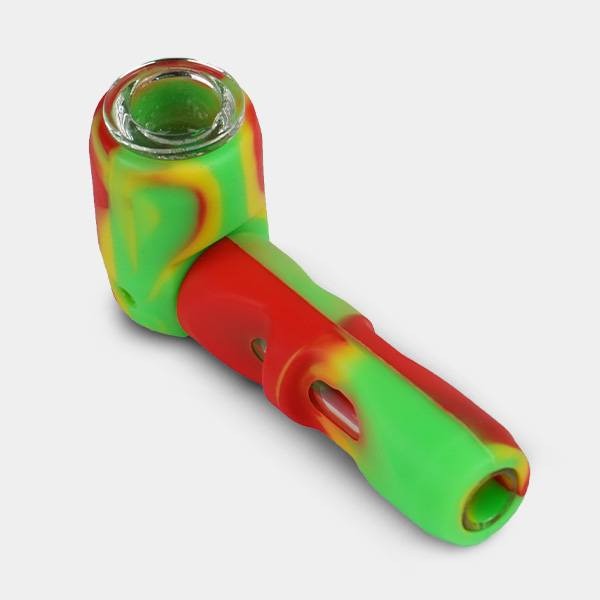 Pipe en Silicone avec douille en verre - GB The Green Brand