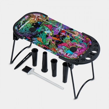 Plateau à rouler avec cônes, brosse et supports Magic Mushrooms