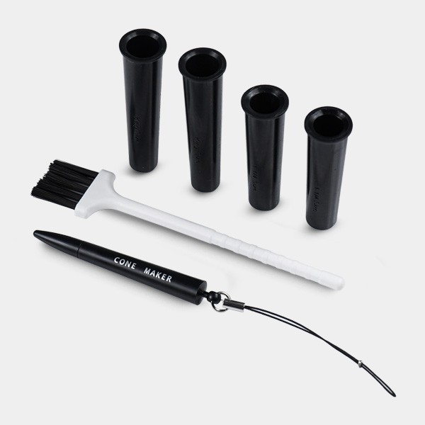 Plateau à rouler avec bouchons, brosse et tasseur