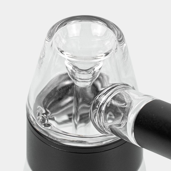 Bubbler en verre et aluminium 11,5 cm