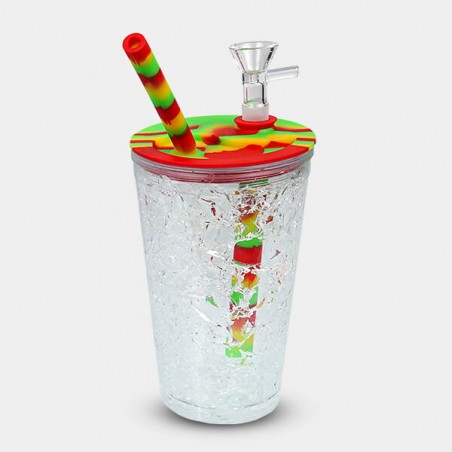 Bong en silicone et plastique Freeze Cooling Cup - GB The Green Brand
