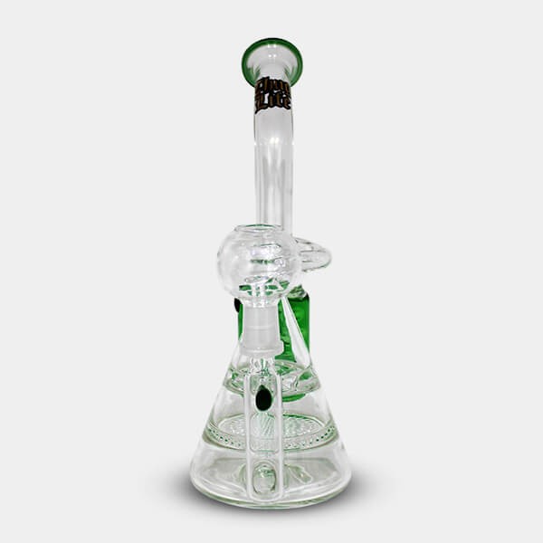 Voir Bong en verre Bermuda Green 21 cm Thug Life - Grow Barato