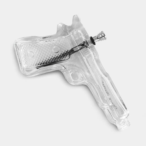 Voir Acheter la Pie en Verre Peace Keeper Gun 23 cm - GB