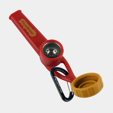Pipe en silicone Karma Go rouge ouvert
