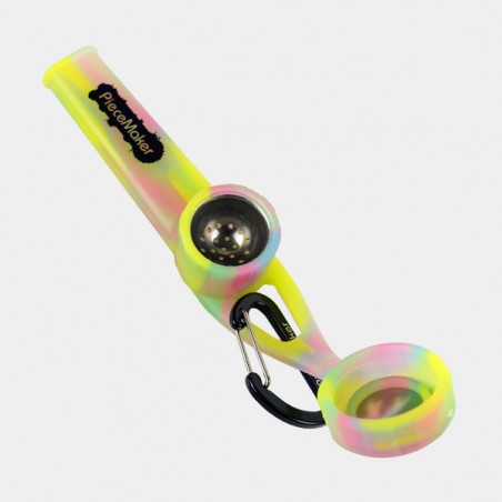 Pipe en silicone Karma Go jaune ouvert