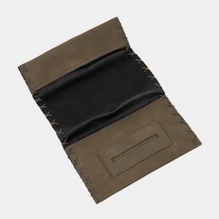 Blague à tabac en simili cuir avec fermeture éclair - GB The Green Brand