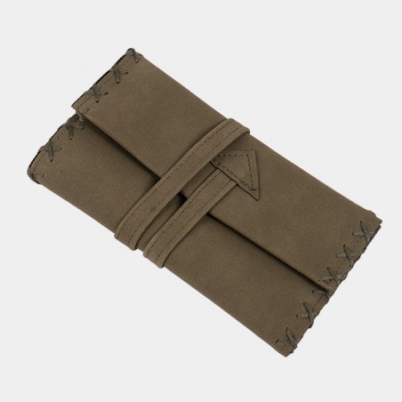Blague à tabac en simili cuir avec fermeture éclair - GB The Green Brand