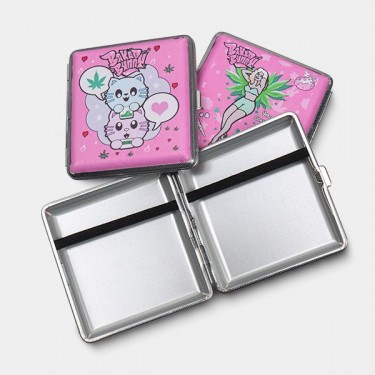 Étui à Cigarettes en métal rose