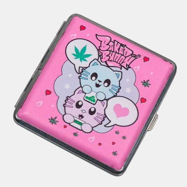 Étui à Cigarettes en métal rose