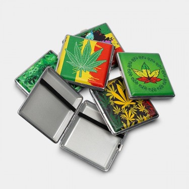 View Étui à Cigarettes en Métal Rasta - GB The Green Brand