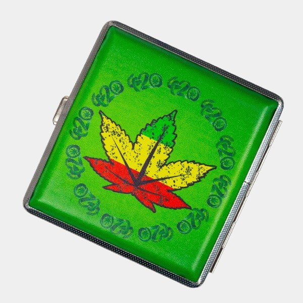 Étui à Cigarettes en Métal Rasta