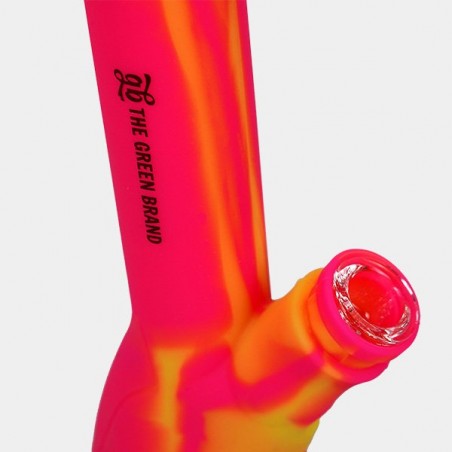 Bong en silicone GB portable y voyant - GB The Green Brand