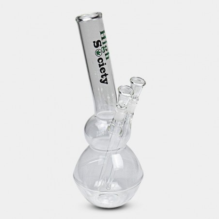 Bong en verre double douille - GB The Green Brand