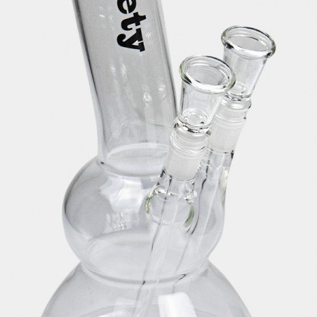 Bong en verre double douille - GB The Green Brand