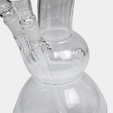 Bong en verre double douille - GB The Green Brand