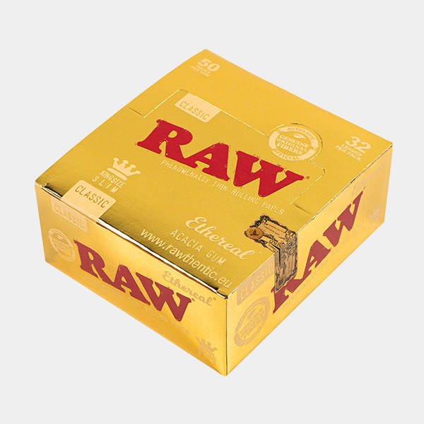 Boîte de papier à rouler RAW Ethereal King Size Slim