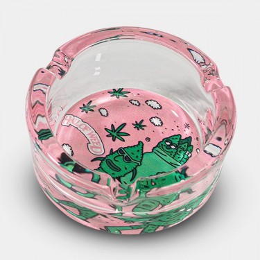 Cendrier en verre Hall of Weed Rose - GB The Green Brand