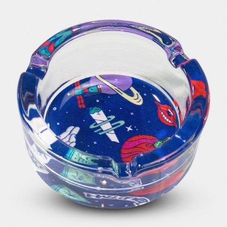 Cendrier en verre Hall of Weed Bleu - GB The Green Brand