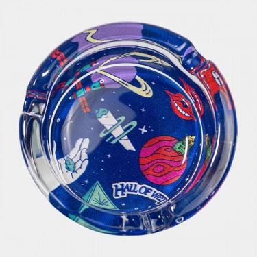 Cendrier en verre Hall of Weed Bleu - GB The Green Brand