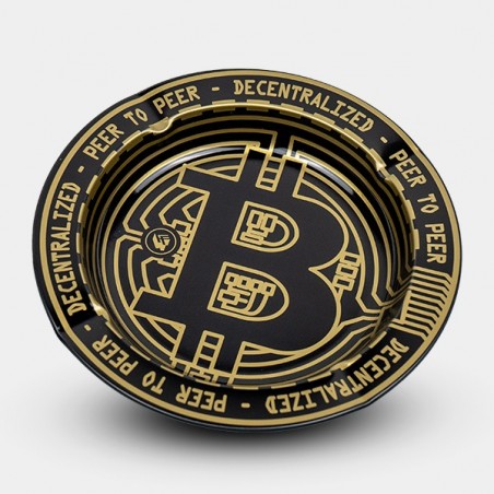Cendrier Bitcoin Métallisé - GB The Green Brand