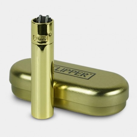 Briquet Clipper en métal livré avec boite - Grow Barato