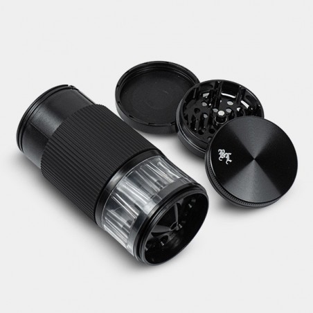 Grinder avec remplisseur de cônes 4 pièces noir