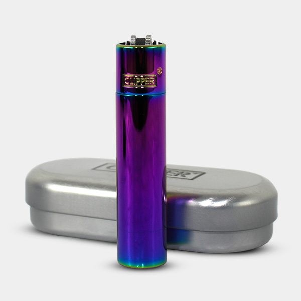 Briquet Clipper Icy Colors en métal - GB The Green Brand