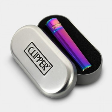 Briquet Clipper Icy Colors en métal - GB The Green Brand